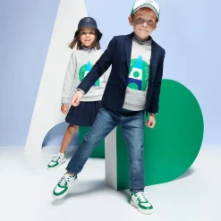 Jacadi Baskets enfant - MARINE/VERT Online