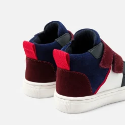 Jacadi Baskets montantes bébé garçon - BLEU/ROUGE Outlet