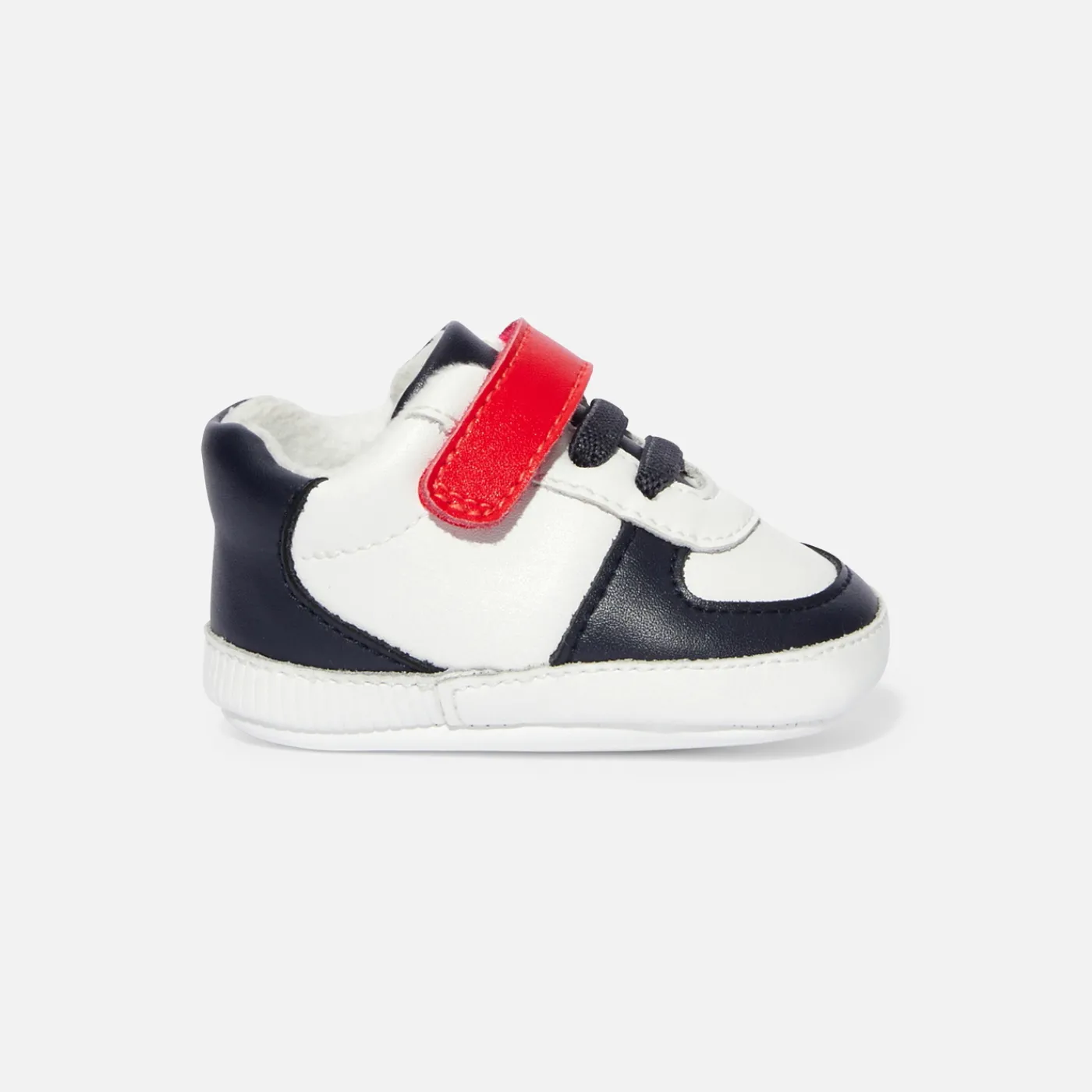 Jacadi Baskets souples bébé garçon - MARINE/BLANC Outlet