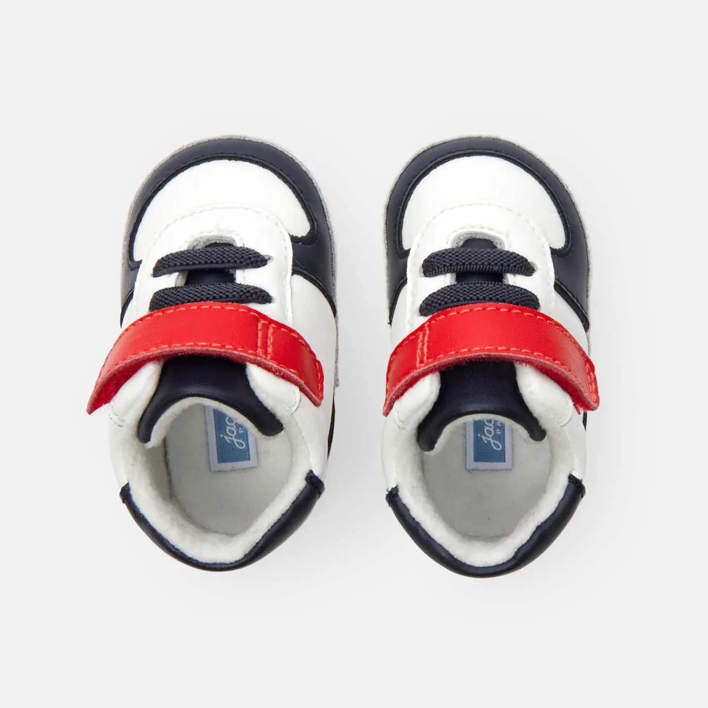 Jacadi Baskets souples bébé garçon - MARINE/BLANC Outlet