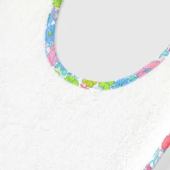 Jacadi Bavoir bébé fille en tissu Liberty - lore BLANC/MULTICO