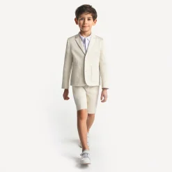 Jacadi Bermuda enfant garçon en satin de coton - BLANC CASSE Hot