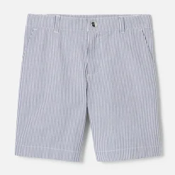 Jacadi Bermuda rayé enfant garçon - BLANC/BLEU Discount