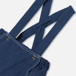 Jacadi Bloomer bébé fille en jean léger - DENIM FONCE Outlet
