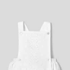 Jacadi Bloomer bébé fille en popeline - blanc BLANC JACADI Discount