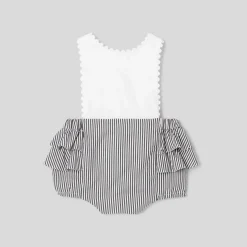 Jacadi Bloomer bébé fille en popeline - GRIS/BLANC Hot