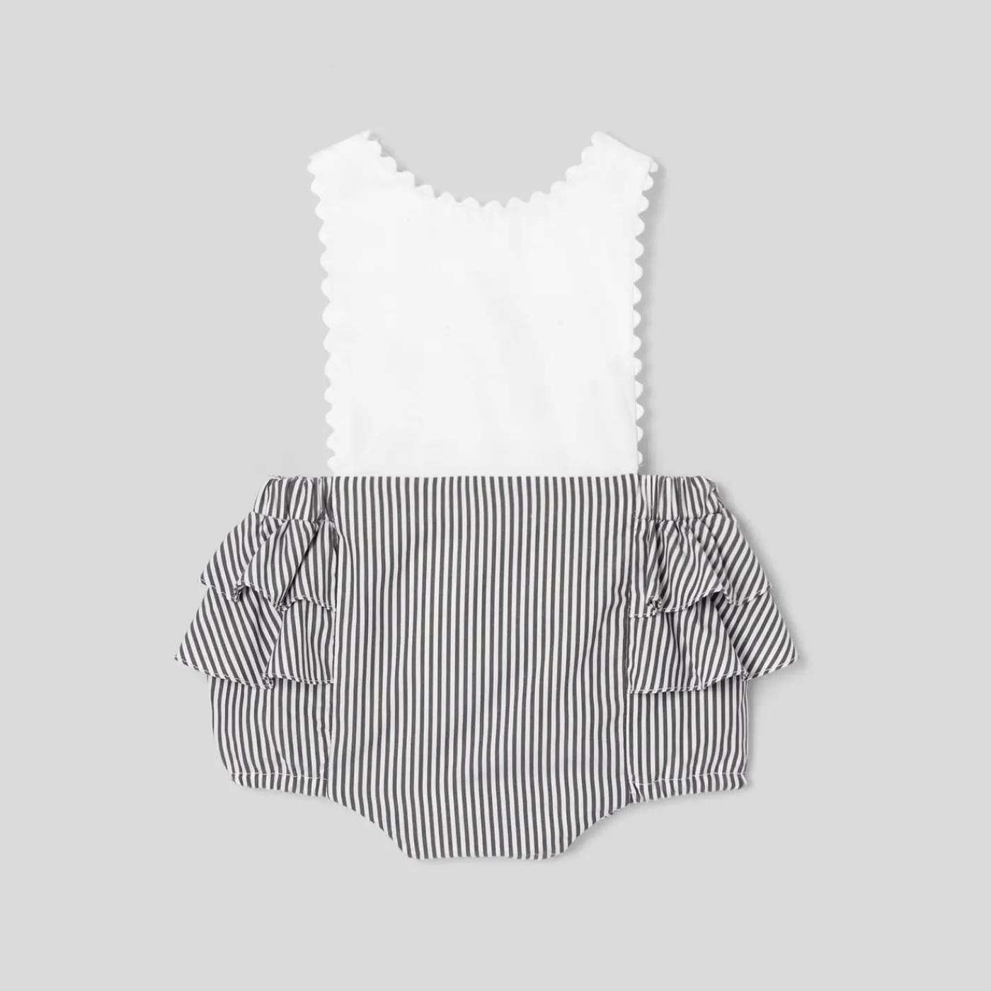 Jacadi Bloomer bébé fille en popeline - GRIS/BLANC Hot