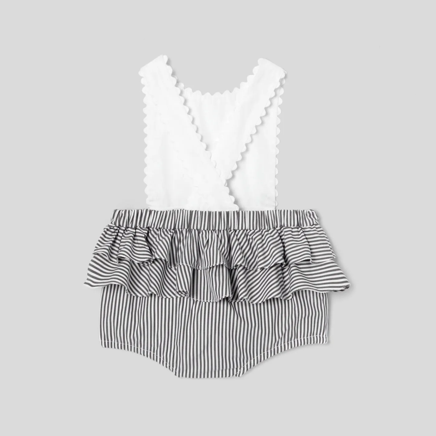 Jacadi Bloomer bébé fille en popeline - GRIS/BLANC Hot