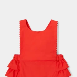 Jacadi Bloomer bébé fille en popeline - ROUGE BRIQUE Clearance