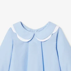 Jacadi Blouse bébé fille en fil à fil de coton - BLEU/BLANC Online