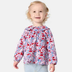 Jacadi Blouse bébé fille en tissu Liberty - lore BLANC/MULTICO Discount