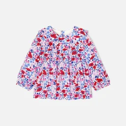 Jacadi Blouse bébé fille en tissu Liberty - lore BLANC/MULTICO Discount