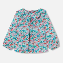 Jacadi Blouse bébé fille en Tissu Liberty - lore BLANC/MULTICO