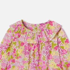 Jacadi Blouse bébé fille en Tissu Liberty - lore BLANC/MULTICO Best