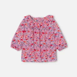 Jacadi Blouse bébé fille en Tissu Liberty - lore ROSE/MULTICO New