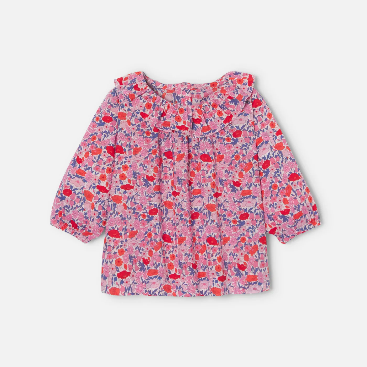 Jacadi Blouse bébé fille en Tissu Liberty - lore ROSE/MULTICO New