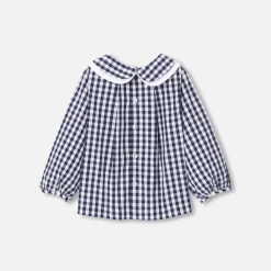 Jacadi Blouse bébé fille en vichy - BLEU/BLANC Discount