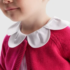 Jacadi Blouse bébé fille rayée - BLANC/ROSE Discount