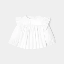 Jacadi Blouse bébé manches longues - blanc BLANC JACADI Outlet