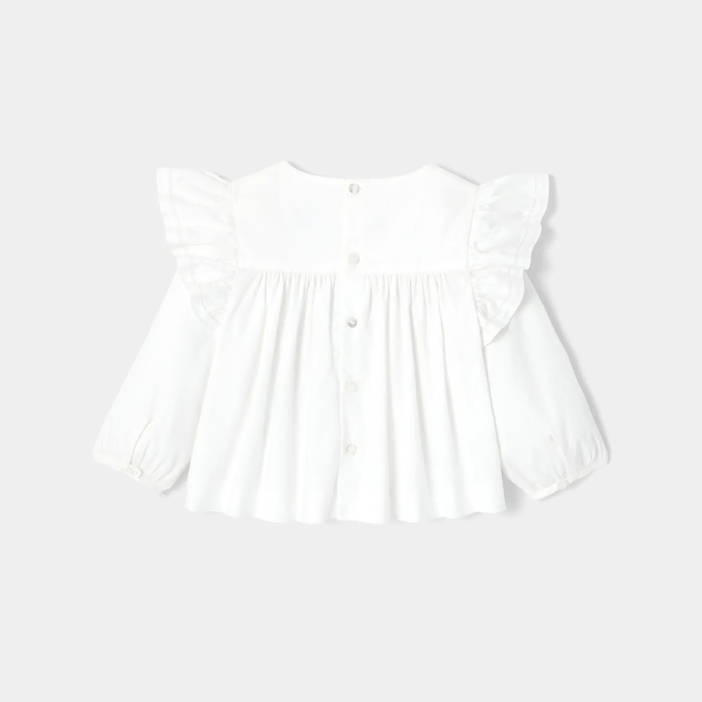 Jacadi Blouse bébé manches longues - blanc BLANC JACADI Outlet