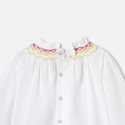 Jacadi Blouse bébé manches longues - blanc BLANC JACADI Clearance