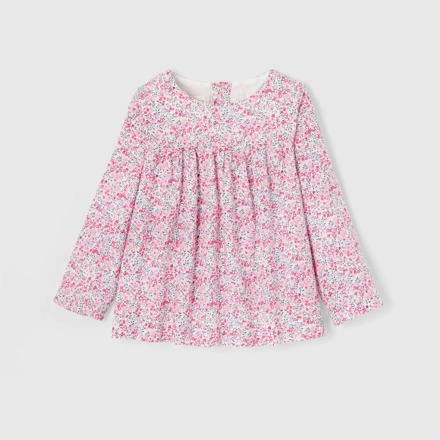 Jacadi Blouse en tissu Liberty enfant fille - x Tohana - ROSE/GRIS Clearance