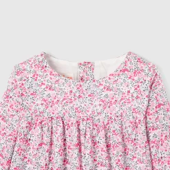 Jacadi Blouse en tissu Liberty enfant fille - x Tohana - ROSE/GRIS Clearance