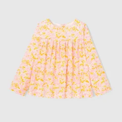 Jacadi Blouse en tissu Liberty enfant fille - x Tohana - lore JAUNE/MULTICO Sale