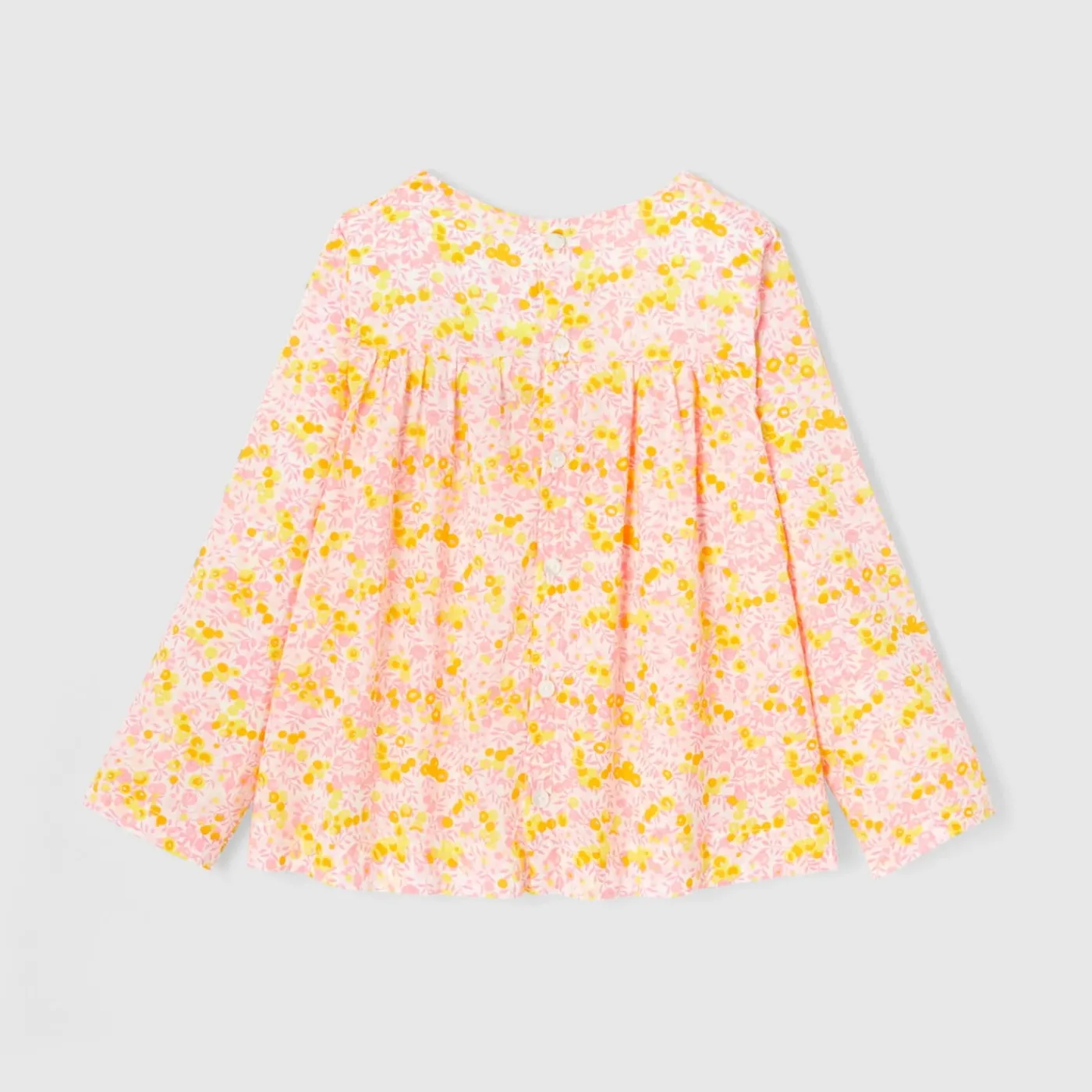Jacadi Blouse en tissu Liberty enfant fille - x Tohana - lore JAUNE/MULTICO Sale