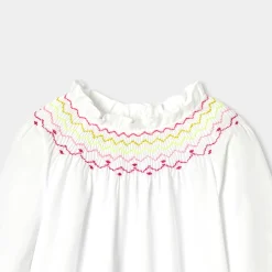 Jacadi Blouse enfant fille en flanelle - blanc BLANC JACADI Outlet