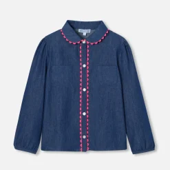 Jacadi Blouse enfant fille en jean - BLEU DENIM New