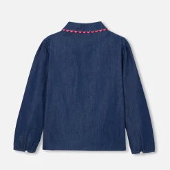 Jacadi Blouse enfant fille en jean - BLEU DENIM New