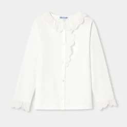 Jacadi Blouse enfant fille en jersey - blanc BLANC JACADI Best