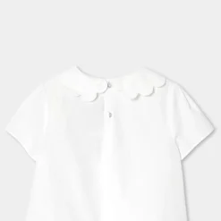 Jacadi Blouse enfant fille en popeline - blanc BLANC JACADI Online