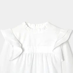 Jacadi Blouse enfant fille en popeline - blanc BLANC JACADI Clearance