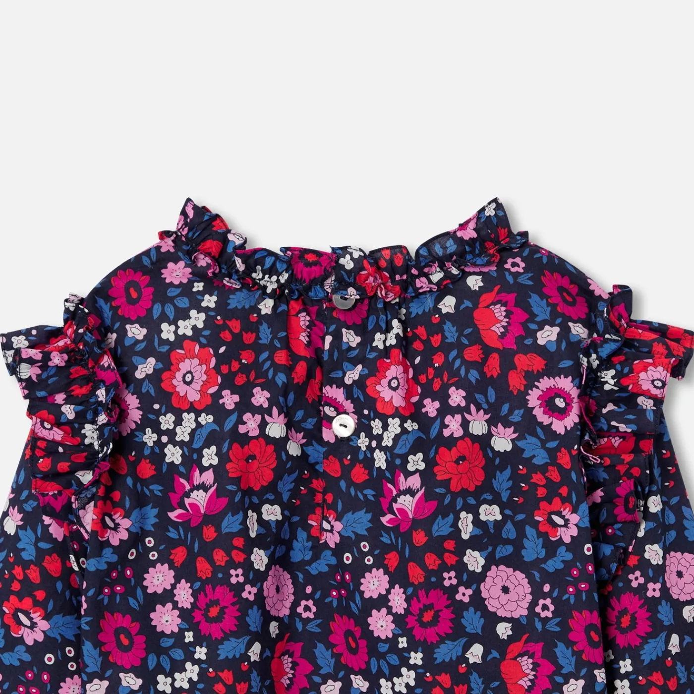 Jacadi Blouse enfant fille en tissu Liberty - lore MARINE/MULTICO Best