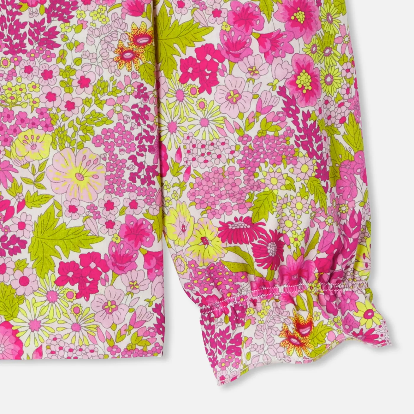 Jacadi Blouse enfant fille en tissu Liberty - lore BLANC/MULTICO Sale
