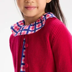 Jacadi Blouse enfant fille en vichy - lore BLANC/MULTICO Discount