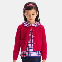 Jacadi Blouse enfant fille en vichy - lore BLANC/MULTICO Discount