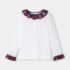Jacadi Blouse manches longues enfant fille - blanc BLANC JACADI Outlet
