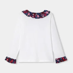 Jacadi Blouse manches longues enfant fille - blanc BLANC JACADI Outlet
