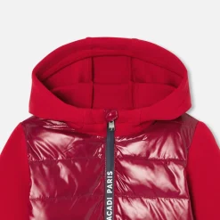 Jacadi Blouson bi-matière enfant garçon - ROUGE/BORDEAUX Best