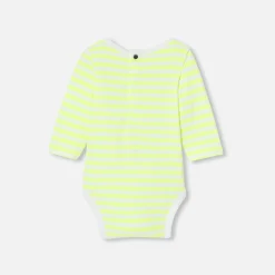 Jacadi Body bébé à rayures - JAUNE/BLANC Online