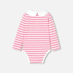 Jacadi Body bébé fille manches longues - BLANC/ROSE Outlet
