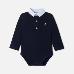 Jacadi Body bébé garçon à col Oxford - marine MARINE JACADI Outlet