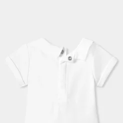 Jacadi Body bébé garçon en interlock - blanc BLANC JACADI Sale