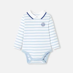 Jacadi Body bébé garçon manches longues - CIEL/BLANC Hot