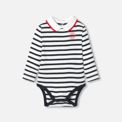 Jacadi Body bébé garçon manches longues - BLANC/MARINE Sale