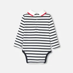 Jacadi Body bébé garçon manches longues - BLANC/MARINE Sale