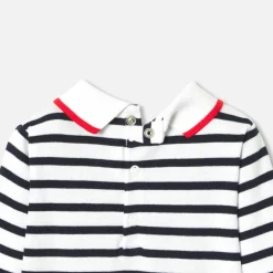Jacadi Body bébé garçon manches longues - BLANC/MARINE Sale